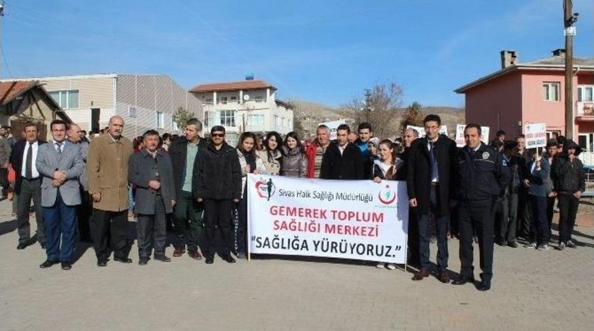 Gemerek&rsquo;te &rsquo;sağlıklı Yaşam Y&uuml;r&uuml;y&uuml;ş&uuml;&rsquo; D&uuml;zenlendi