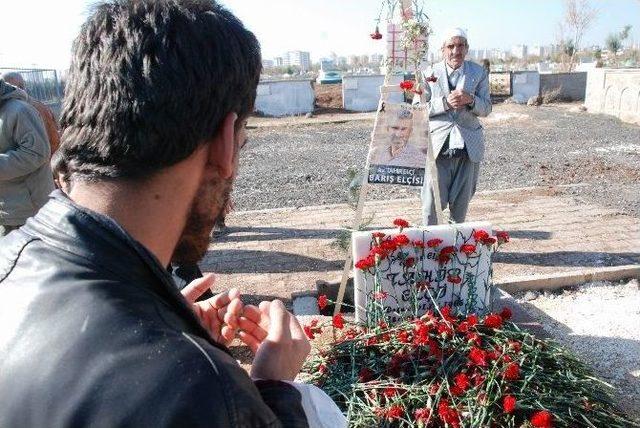 G&uuml;lten Kaya, Tahir El&ccedil;i&rsquo;nin Mezarını Ziyaret Etti 1