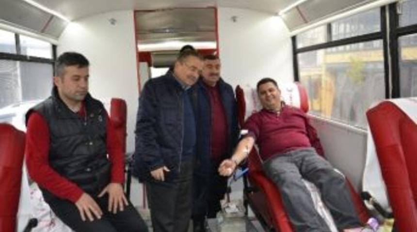 Alaplı Sanayi Sitesinde Kan Bağışı Kampanyası