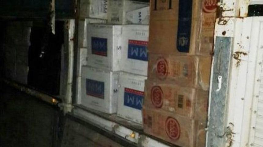 Şanlıurfa&acute;da 164 Bin 500 Paket Ka&ccedil;ak Sigara Ele Ge&ccedil;irildi
