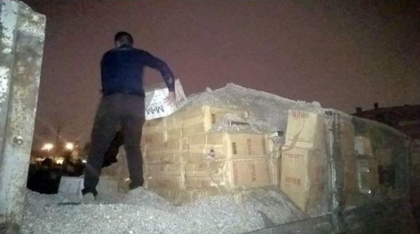 Kayseri&rsquo;de 2.5 Milyon Tl&rsquo;lik Ka&ccedil;ak Sigara Ele Ge&ccedil;irildi