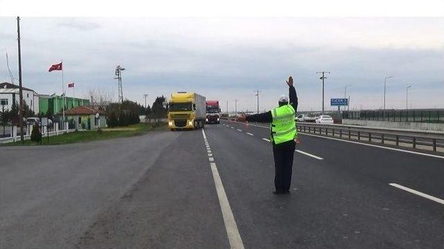 Tekirdağ’da Kış Lastiği Denetimleri