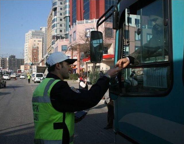 Bursa’da Özel Halk Otobüslerine Sıkı Denetim