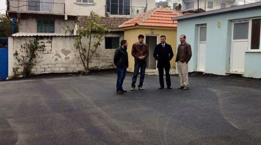 Germencik Belediyesi Sıcak Asfalt &Ccedil;alışmalarına Bozk&ouml;y&rsquo;de Devam Ediyor