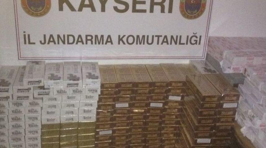 Jandarmadan Ka&ccedil;ak Sigara Operasyonu