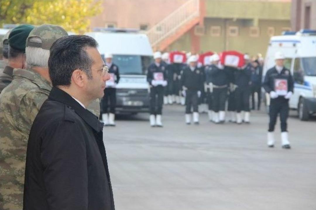 Şehit Polisler Memleketlerine Uğurlandı