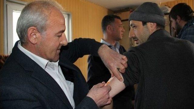 Kale Temizleme Çalışanlarına Koruyucu Tetanoz Aşısı Yapıldı