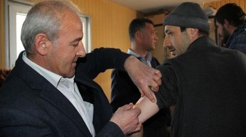 Kale Temizleme &Ccedil;alışanlarına Koruyucu Tetanoz Aşısı Yapıldı