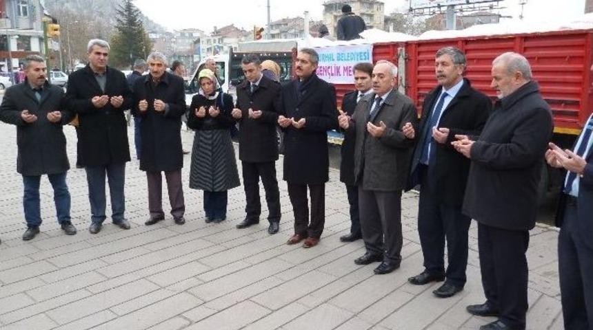 Turhal&rsquo;dan Bayırbucak T&uuml;rkmenlerine Yardım