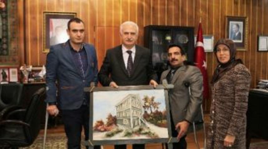 T&uuml;rkiye Sakatlar Derneği Erzurum Şube Başkanlığı&rsquo;ndan Rekt&ouml;r Ko&ccedil;ak&rsquo;a Ziyaret