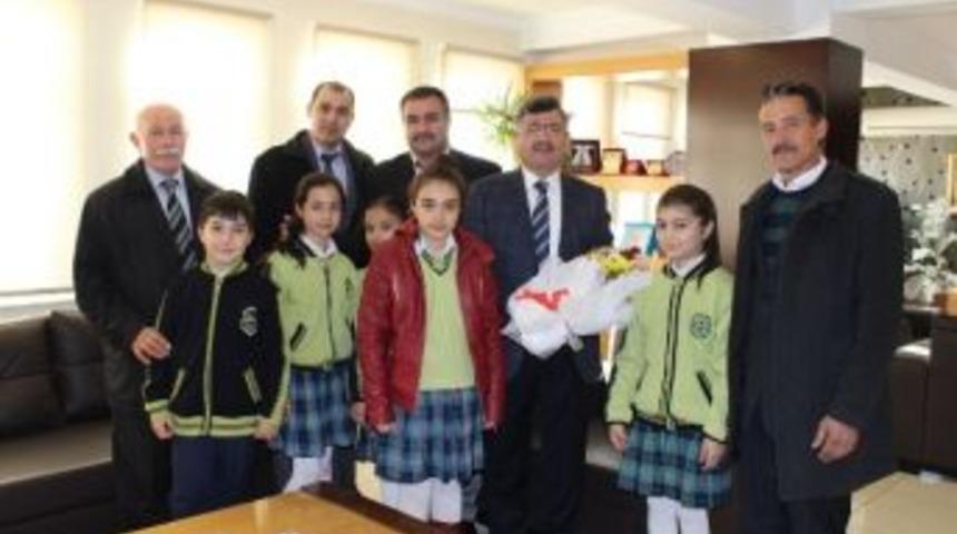 Okullardan Başkan Akdoğan’a Teşekkür Ziyareti