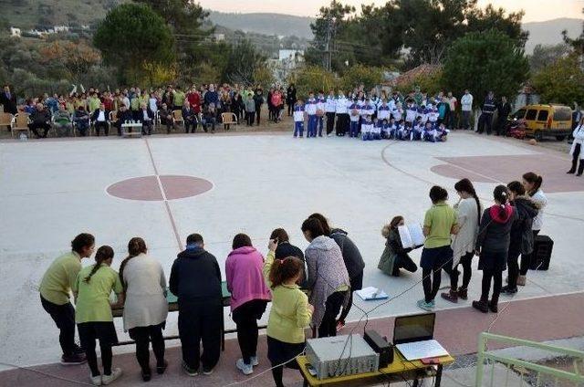 Bodrum Belediyesi’nden Okula Basketbol Sahası