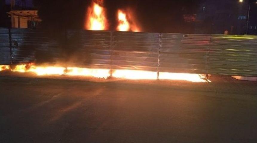 Manavgat&rsquo;ta İnşaat Yangını Korkuttu