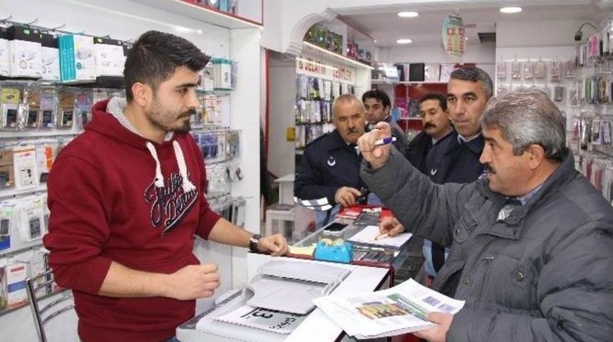 B&uuml;y&uuml;kşehir Zabıtasından Tabela Denetimi