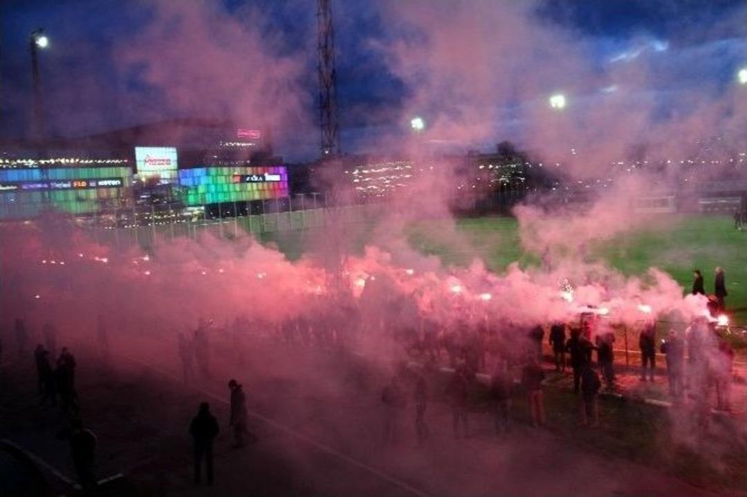 Taraftarlardan Samsunspor&rsquo;a Destek Y&uuml;r&uuml;y&uuml;ş&uuml;