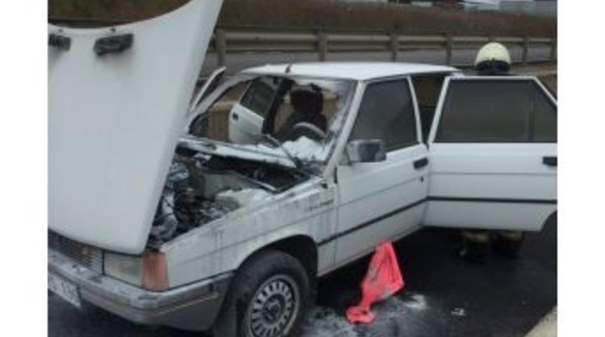 Seyir Halinde Alev Aldı