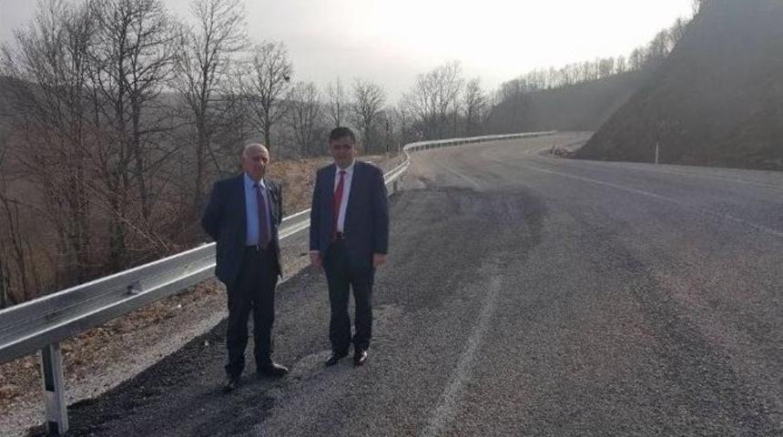 Başkan Yal&ccedil;ın, Ahı Dağı Yolundaki &Ccedil;alışmaları Yerinde İnceledi