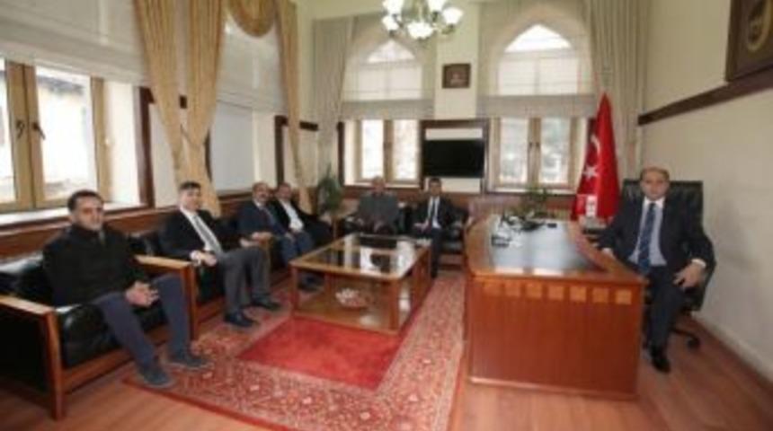 Merzifon Osb Y&ouml;netiminden Vali &Ccedil;omaktekin&rsquo;e Ziyaret