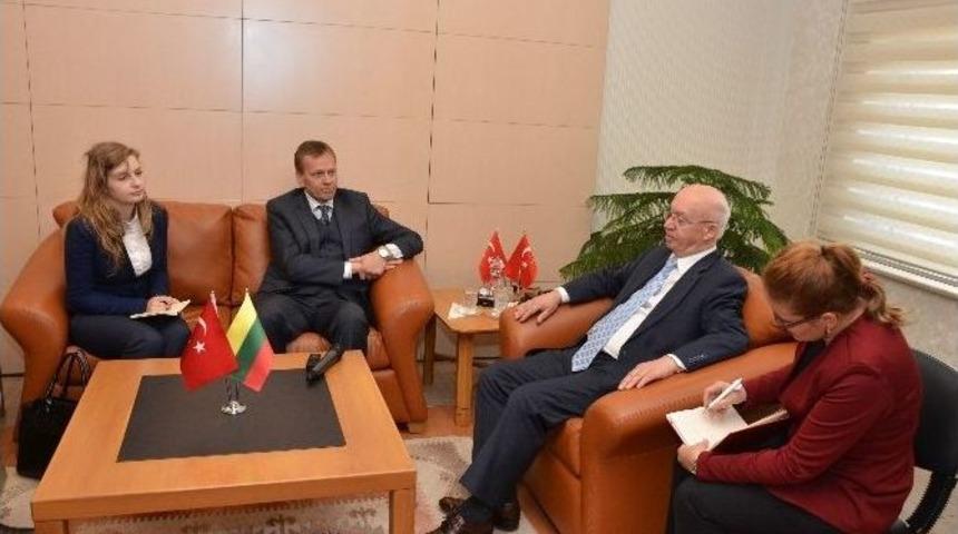 Litvanya Cumhuriyeti Ankara B&uuml;y&uuml;kel&ccedil;isi&rsquo;nden Valilik Ziyareti