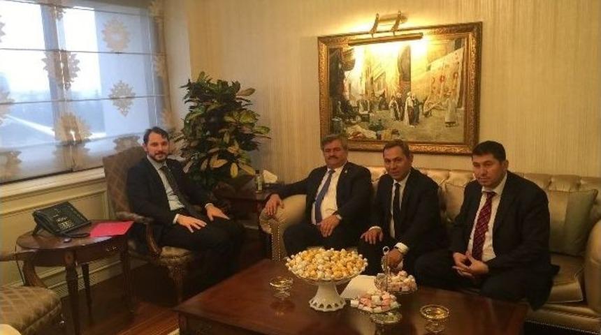 &Ccedil;aturoğlu Bakan Albayrak İle G&ouml;r&uuml;şt&uuml;