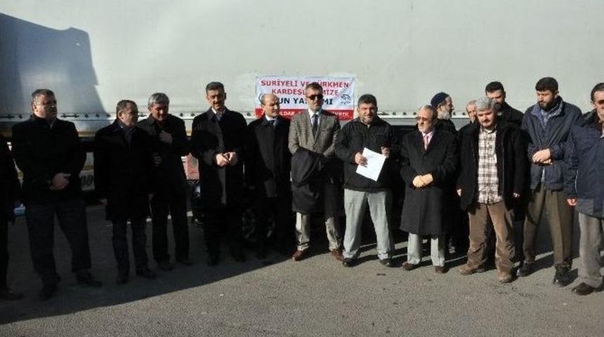Yardım Tır&rsquo;ı Suriye&rsquo;ye Dualarla Uğurlandı