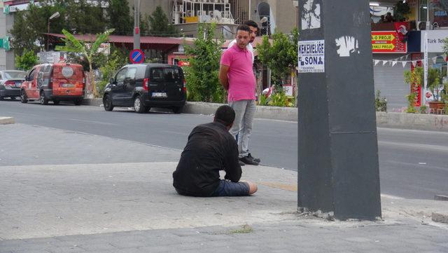 Şehrin ortasında utandıran görüntü