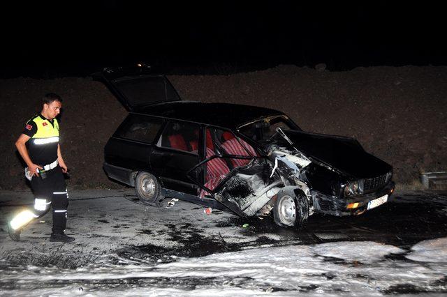 Kırıkkale'de iki otomobil çarpıştı: 1 yaralı