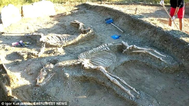 Kazakistan'da at arabası şeklindeki 5 bin yıllık mezar görenleri şaşırttı G2