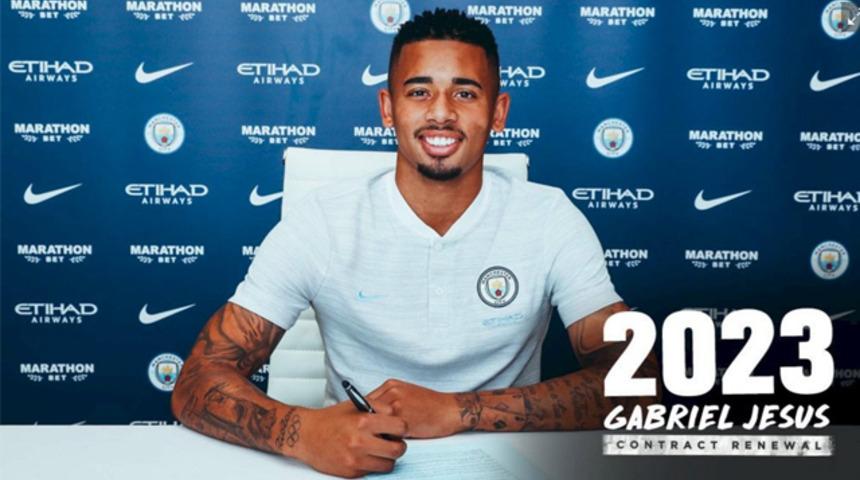 Gabriel Jesus 5 yıl daha Manchester City'de