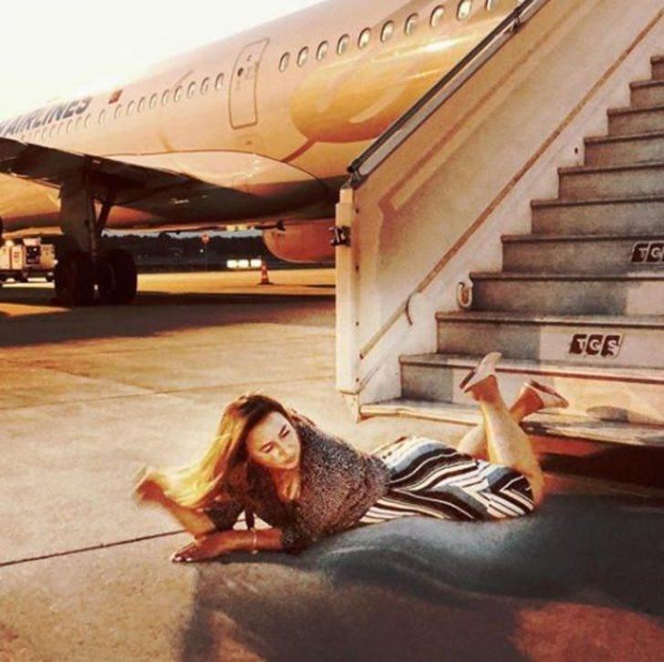 Özel jetten inip yere yatıyorlar (Falling Stars 2018)  G5