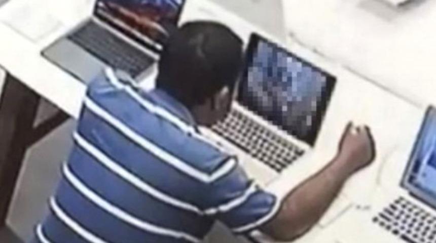 Tayland'da teknoloji mağazasında cinsel içerikli film izledi! Yakalanınca bunu yaptı