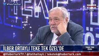 İlber Ortaylı'dan canlı yayında gaf: Aptalın biri