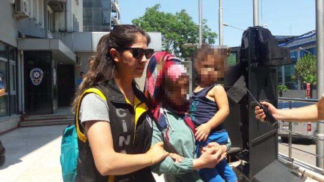 Suriyeli kadının cinayet şüphelisi kucağında çocuğuyla adliyede
