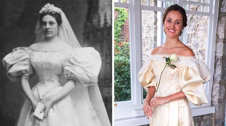 Bu gelinlikler aile yadigarı! 120 yıllık olan da var, 150 yıllık olan da