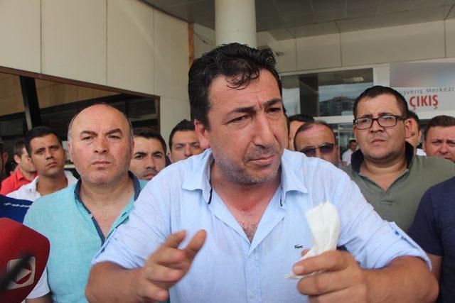 Samsun'da işten çıkarılan market zinciri çalışanları eylem yaptı