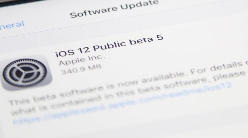 iOS 12 Public Beta 5 y&uuml;kle!