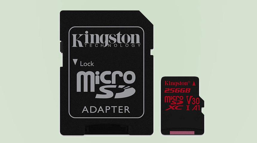 256 GB kapasiteli microSD bellek