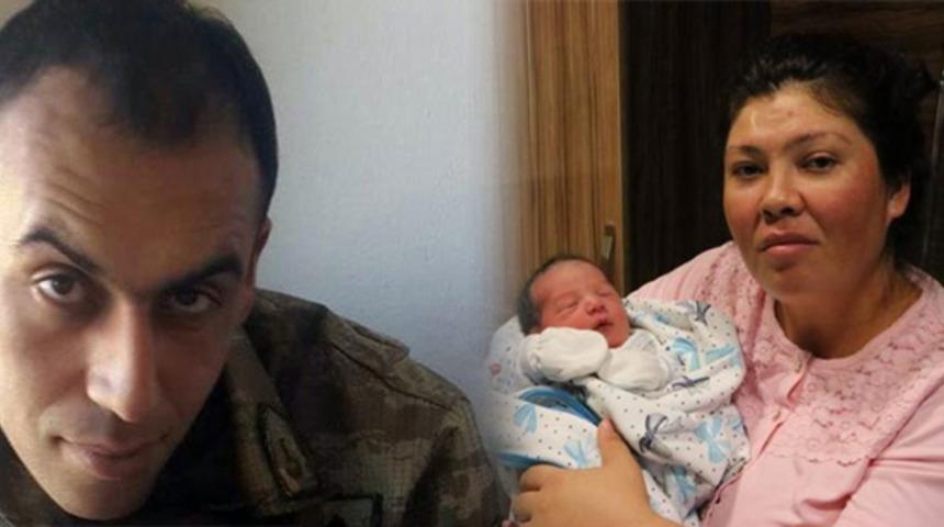 Şehit eşinin ismini oğluna verdi
