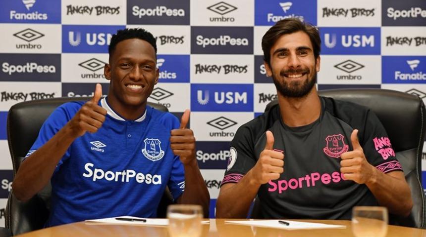 Yerry Mina, Andre Gomes ve Bernard Everton'la s&ouml;zleşme imzaladı