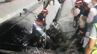 Asfalt kazanlarının arasına sıkıştı, feci şekilde can verdi