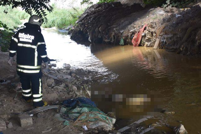 Köprü altındaki derede erkek cesedi bulundu