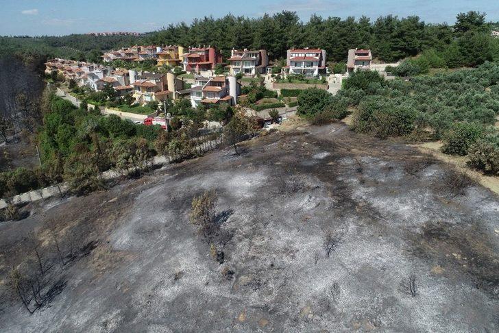 Bursa'daki yangının izleri havadan görüntülendi  G1