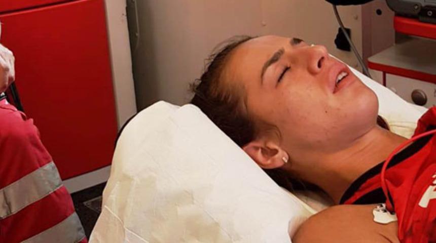 Milli atlet Elif Dağdelen hastaneye kaldırıldı