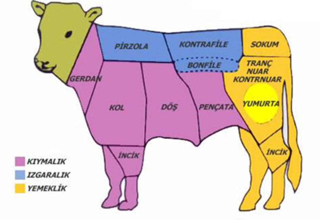 Kurbanlık hayvanın hangi b&ouml;lgesinden hangi et elde edilir? Kurbanlık hayvanın neresinden hangi yemek yapılır?