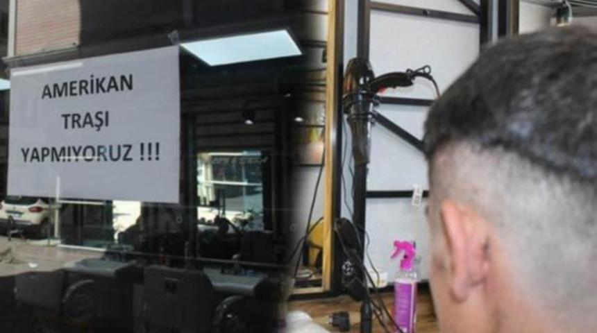 Ordu'nun &Uuml;nye il&ccedil;esindeki berberlerden 'Amerikan tıraşı' kararı