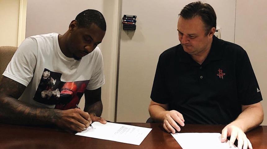 Carmelo Anthony Houston Rockets ile 1 yıllık s&ouml;zleşme imzaladı