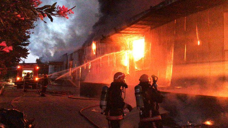 Sakarya'da fabrika alev alev yandı  G1