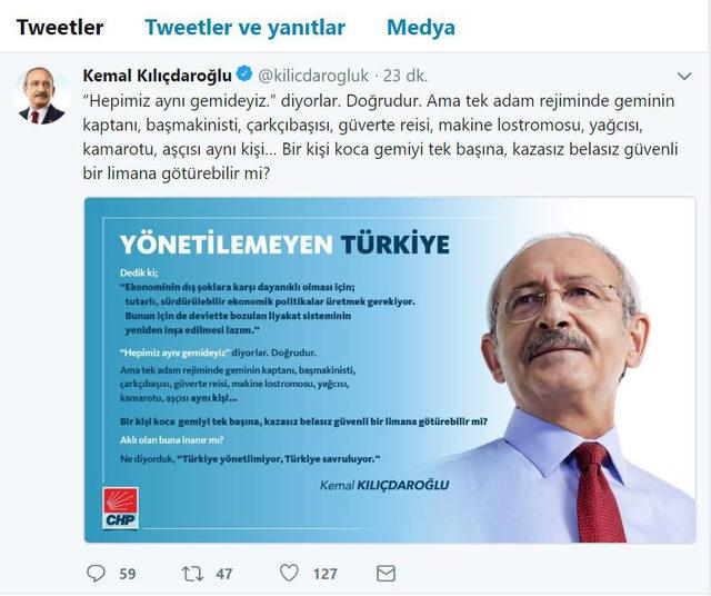 Kılıçdaroğlu: Tutarlı, sürdürülebilir ekonomik politikalar üretmek gerekiyor