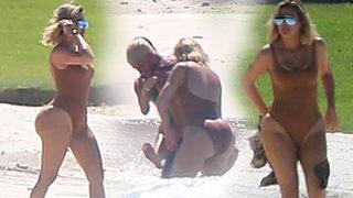 Kardashian'dan kalça şov!