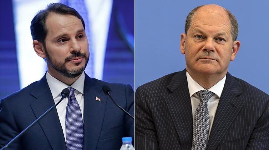 Bakan Albayrak, Alman Finans Bakanı ile görüştü
